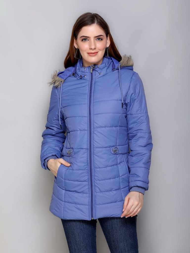 Ladies Long Length Jacket - RBA474-RBA474-BLUE-L