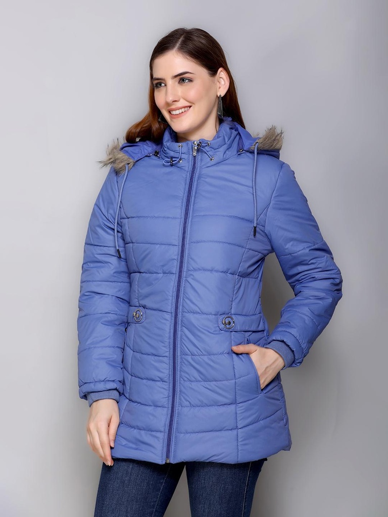 Ladies Long Length Jacket - RBA474-RBA474-BLUE-L