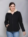 Ladies Medium Length Fancy Jacket - RA3008-RA3008-BLACK-L