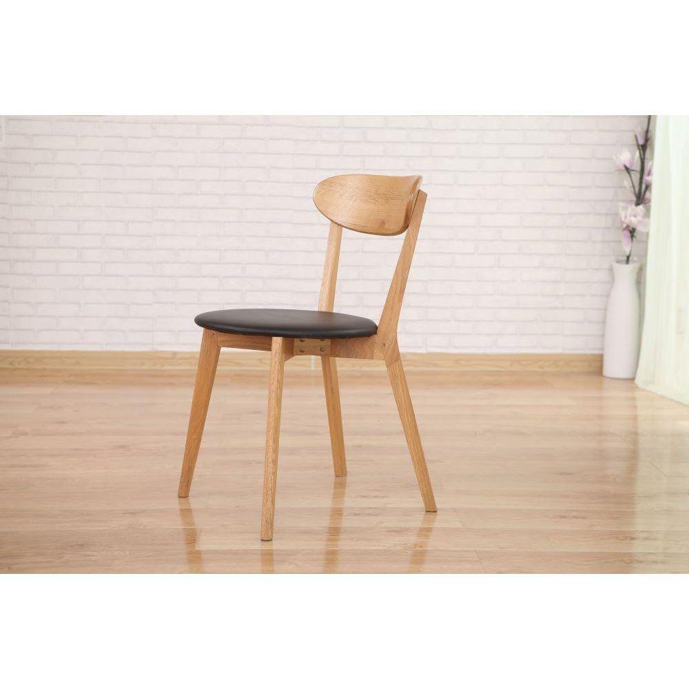 Edirne dining chair x2pcs black color