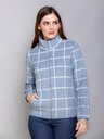 Ladies Fancy Zipper Sweatshirt With Coll - 9084SS, Casual yet trendy? Solved!