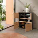Quebec High Cabinet, Grey, Style and functionality? Solved!