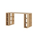 Colmar Modern Office Desk with Storage Shelf – Sapphire Oak Study Table