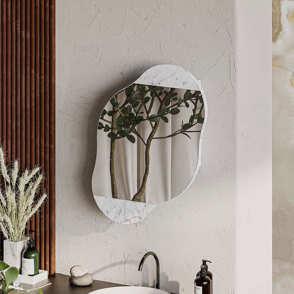 CLOUD MULTIPURPOSE CABINET WITH MIRROR CARRARA, Stylish? Solved!