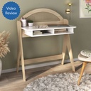 Brusque Desk - Natural/ White, Modern! Solved!