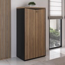 Resende 2 Doors Cabinet - Nogal/ Black, Ample Space? Solved!