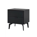 FORTSMITH Bedside Table,Black, Modern? Solved!