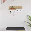 Gurgentepe OAK - WHITE COAT HOOKS, Neat? Solved!