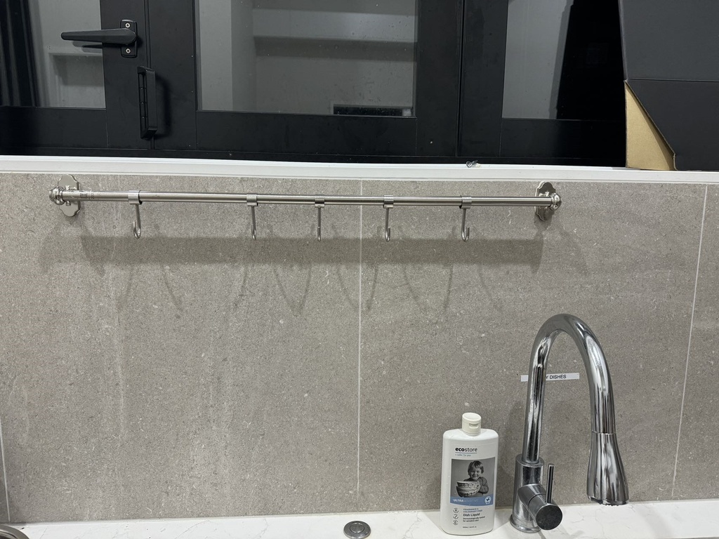 FINTORP Rail with 5 Hooks, Nickel-Plated 79 cm 