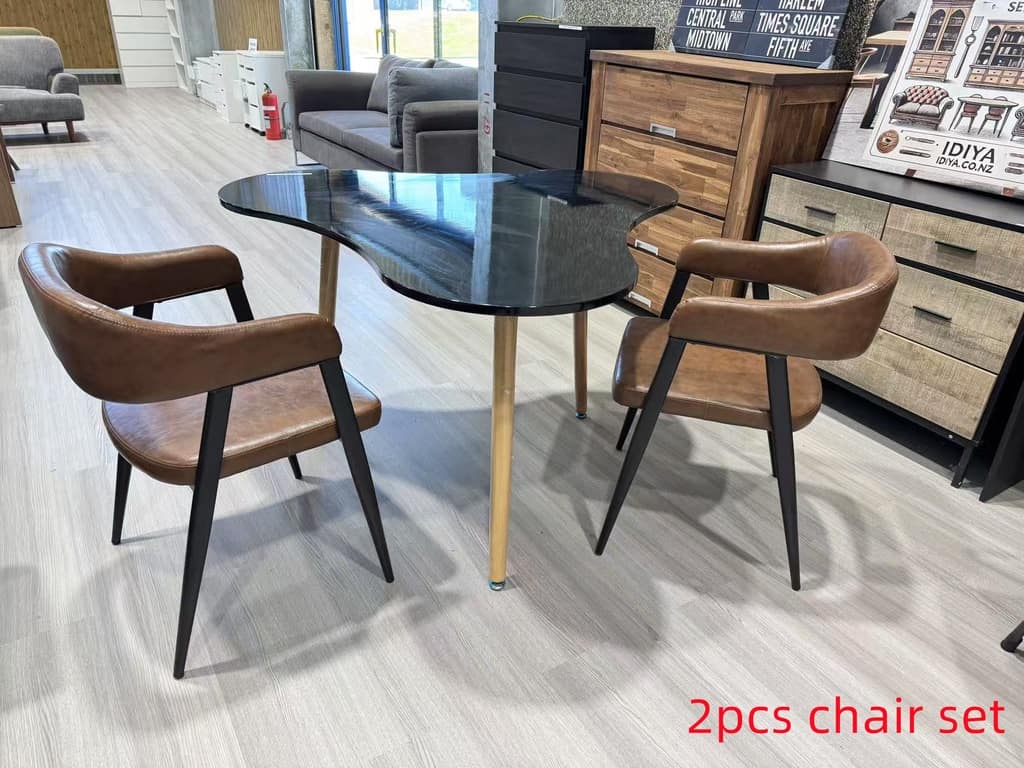 Dirk Dining Chairs, 2pcs set, Brown, Stylish? Solved!