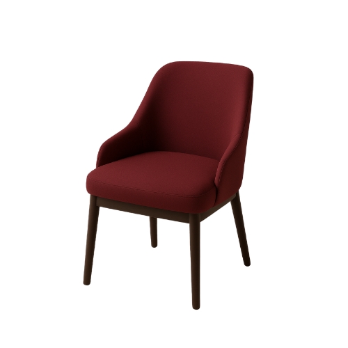 ZAMLOBARI Chair, WINE RED