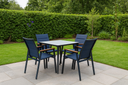 Fredericton Outdoor set, 4 Chair & 1 Table