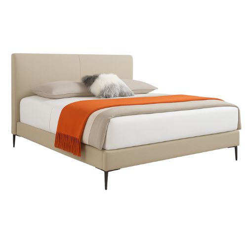Huntington Queen Bed, Khaki brown