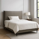 Fairbanks Bed, Dark Grey,Queen Size