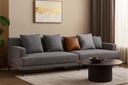 Mildura 3 Seater Sofa, Neutral grey