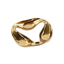 Lenakongdu Modern Twisted Gold Triple Spiral Fruit Bowl