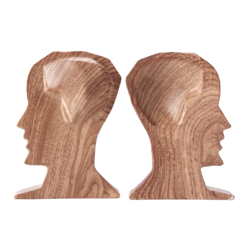 Taptikadu Wood Grain Bookend Sculpture