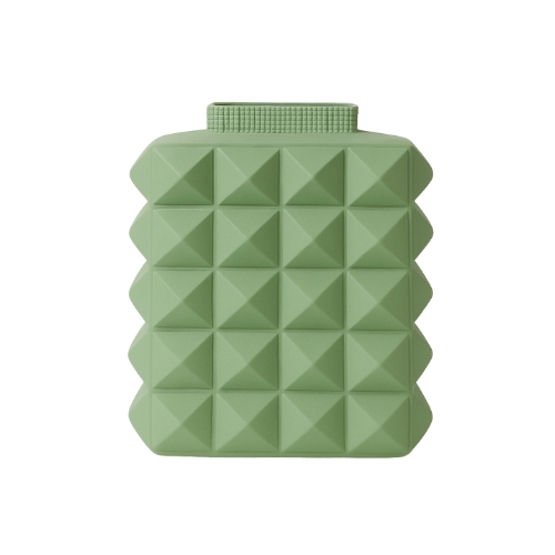 Nilebaritara Pyramid Grid Green Vase