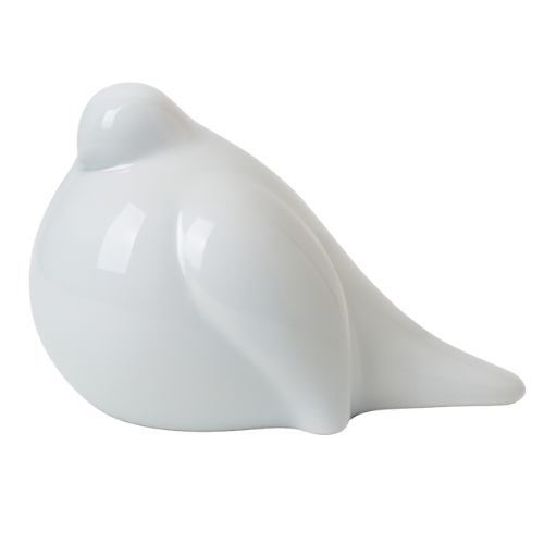 Obyamdu Dove Decor Pair in White, Bird Figurine