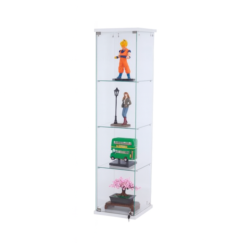 Amabarichi Glass Display Unit, white