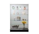 Irabariyam Frameless Glass Display Unit, black