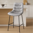 Kalishiran Bar Stool ,Black/Grey