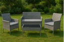 Taptizonvik Outdoor Sofa Set, Grey