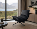Mahamanvik Swivel Lounge Chair – Black Velvet