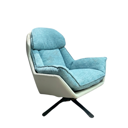 Kalivikvik Swivel Chair, white,L.blue