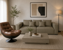 Iraloze Lounge Chair, black+brown