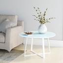 Acra White Round Coffee Table, Long-lasting? Solved by Idiya!