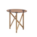 Akron White Stained Side Table, Stylish? Solved by Idiya!
