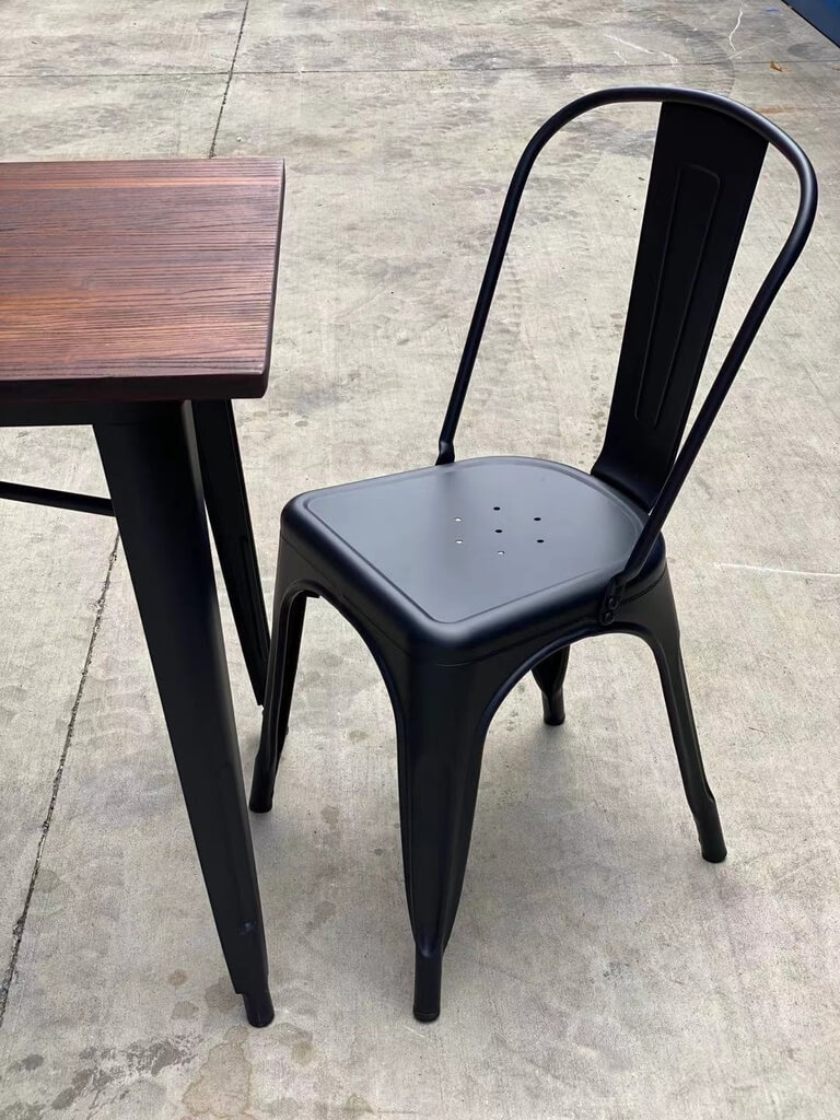 KANSAS Black Chair x 4pcs