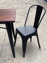 KANSAS Black Chair x 4pcs