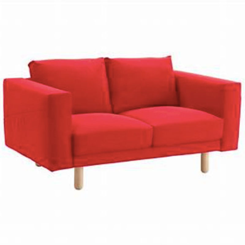 NORSBORG Cover for 2-seat Section, Red Colour (just cover), Modern Elegance? Solved!