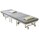 Foldable Bed, greenish grey-White, Versatile? Solved by Idiya!