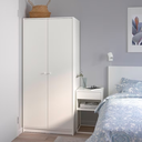 IKEA KLEPPSTAD Wardrobe with 2 Doors White 79X176 cm
