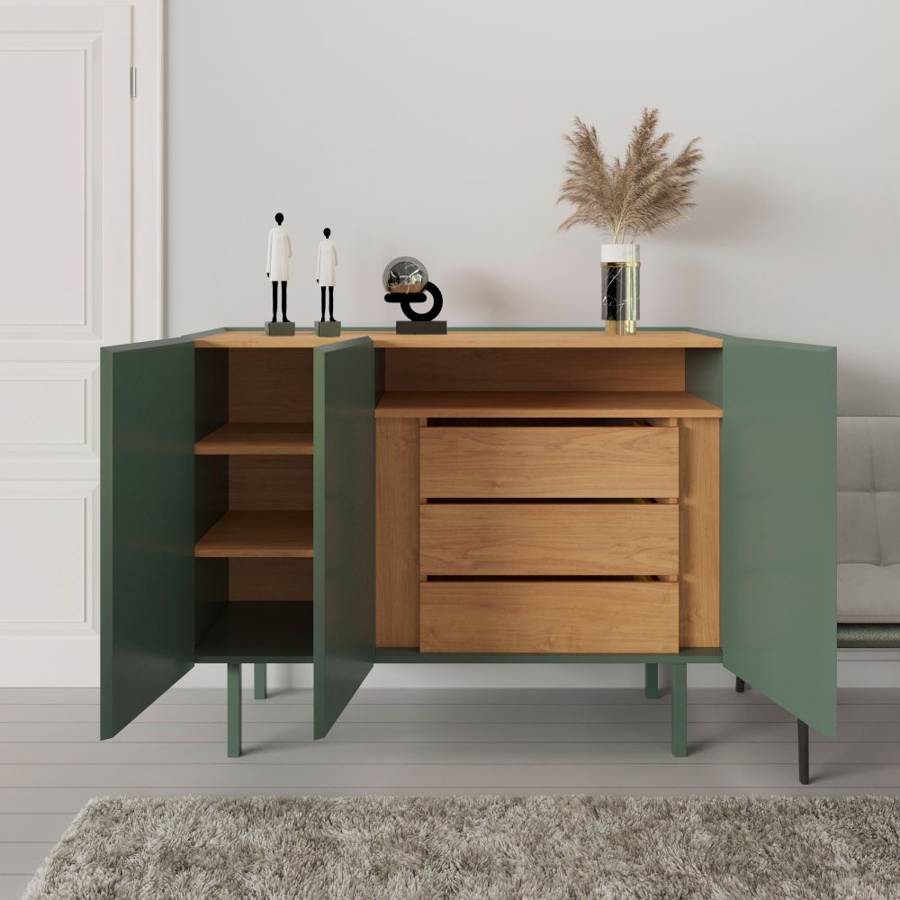 ILLINOIS Sideboard with 3 Doors+ 3Drawers, Stunning? Solved!