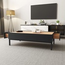 KENTUCKY Coffee Table with Two Drawer, black, Smooth? Solved!