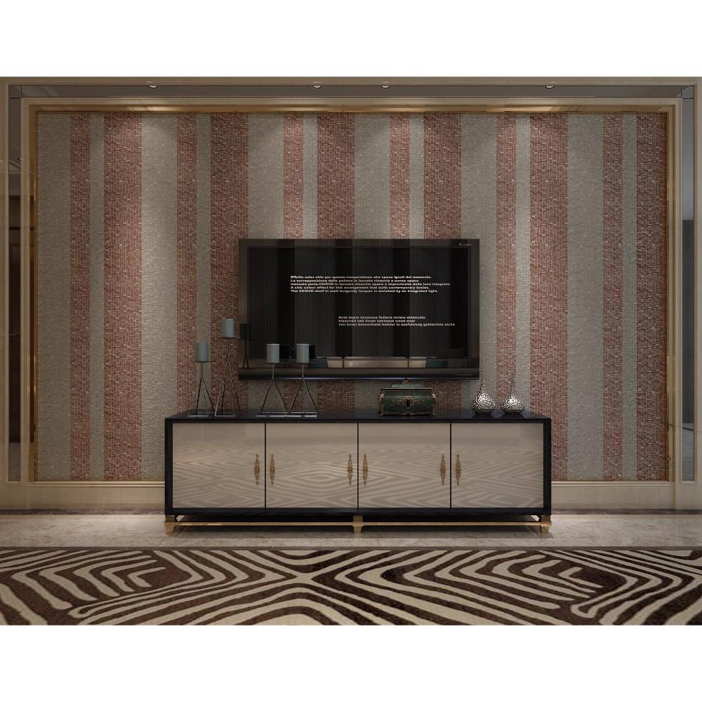 Light Grey and Brown Mosaic Design Wallpaper, Elegant? Solved by Idiya!