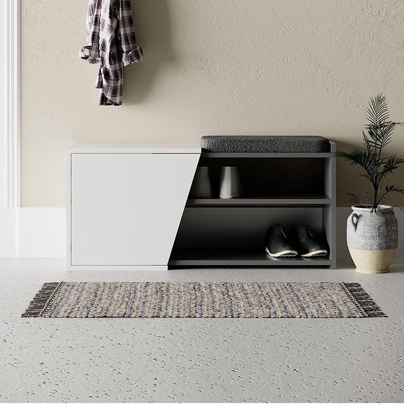 Patnos Bench - Anthracite - White, Sophisticated? Solved!
