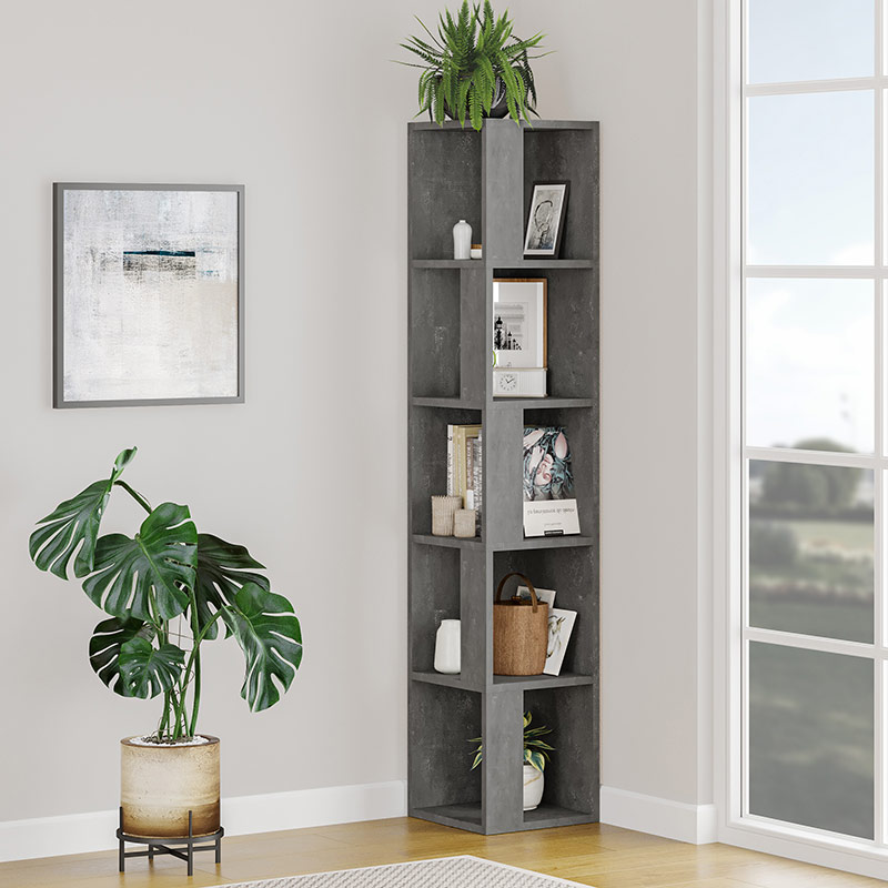 Amasya Bookcase - Retro Grey, Affordable? Solved!