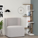 Karasu Corner Bookcase - White - Hitit, Stylish? Solved!