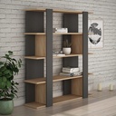 Ankara Bookcase - Anthracite - Oak, Smart? Solved!