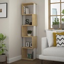 Manisa Bookcase - Oak - White, Stylish? Solved!