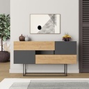 Erbaa Console - Oak - Anthracite, High-quality? Solved!