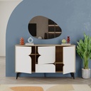 Yalova Console - Oak - White,  Organic style? Solved!