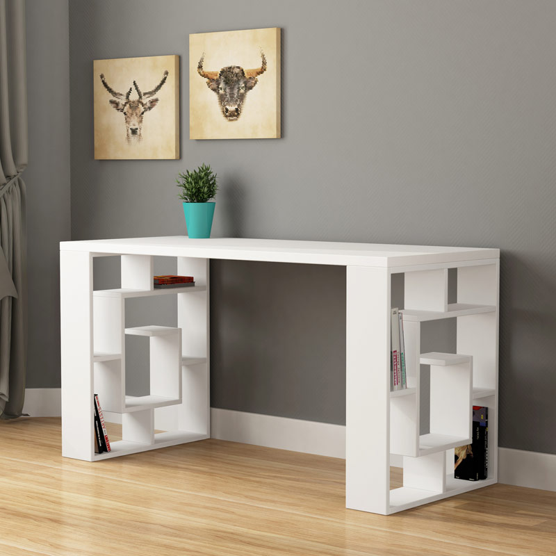 Adiyaman Working Table - White, Multifaceted? Solved!