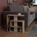 Bandırma Side Table - Oak - White, Aesthetic? Solved!