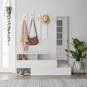 Midyat Hall Stand - White - White, Many-sided? Solved!